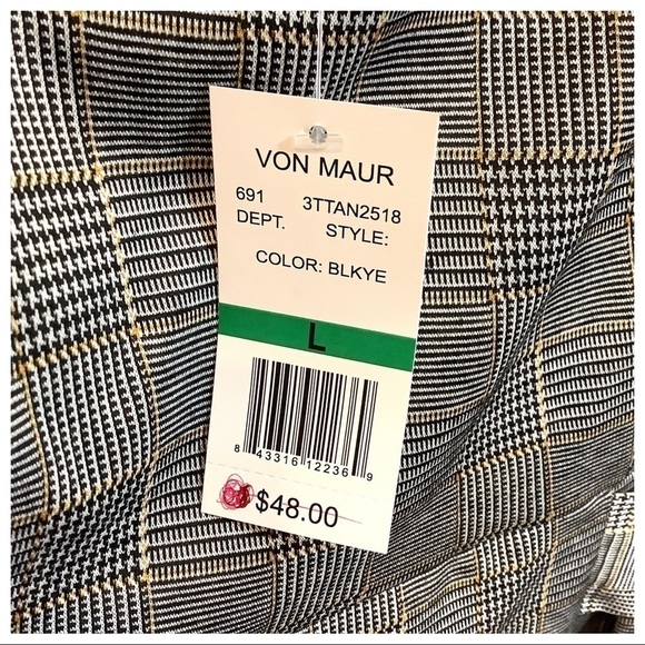 NWT Bailey Blue Plaid Houndstooth Academia Dress L - Picture 8 of 11